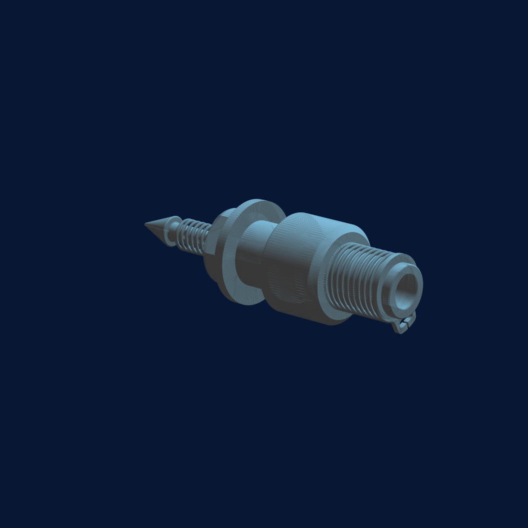 Vacuum nozzle end effector, CAD render