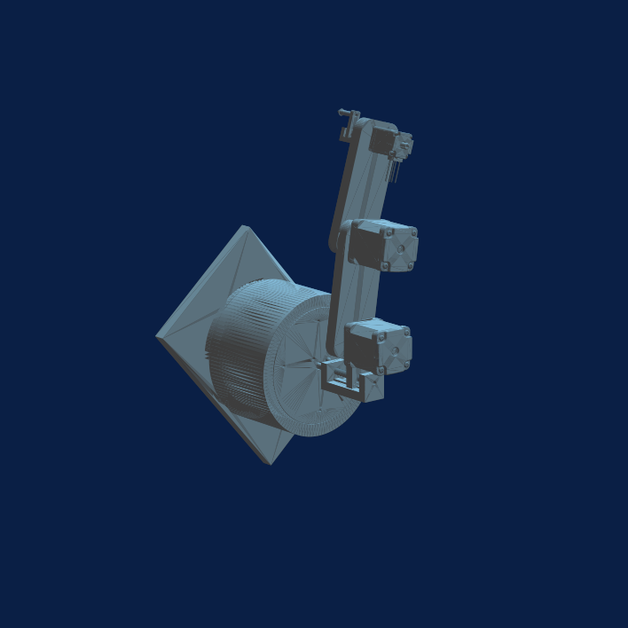 MiniMEE 4-axis SCARA arm, CAD render